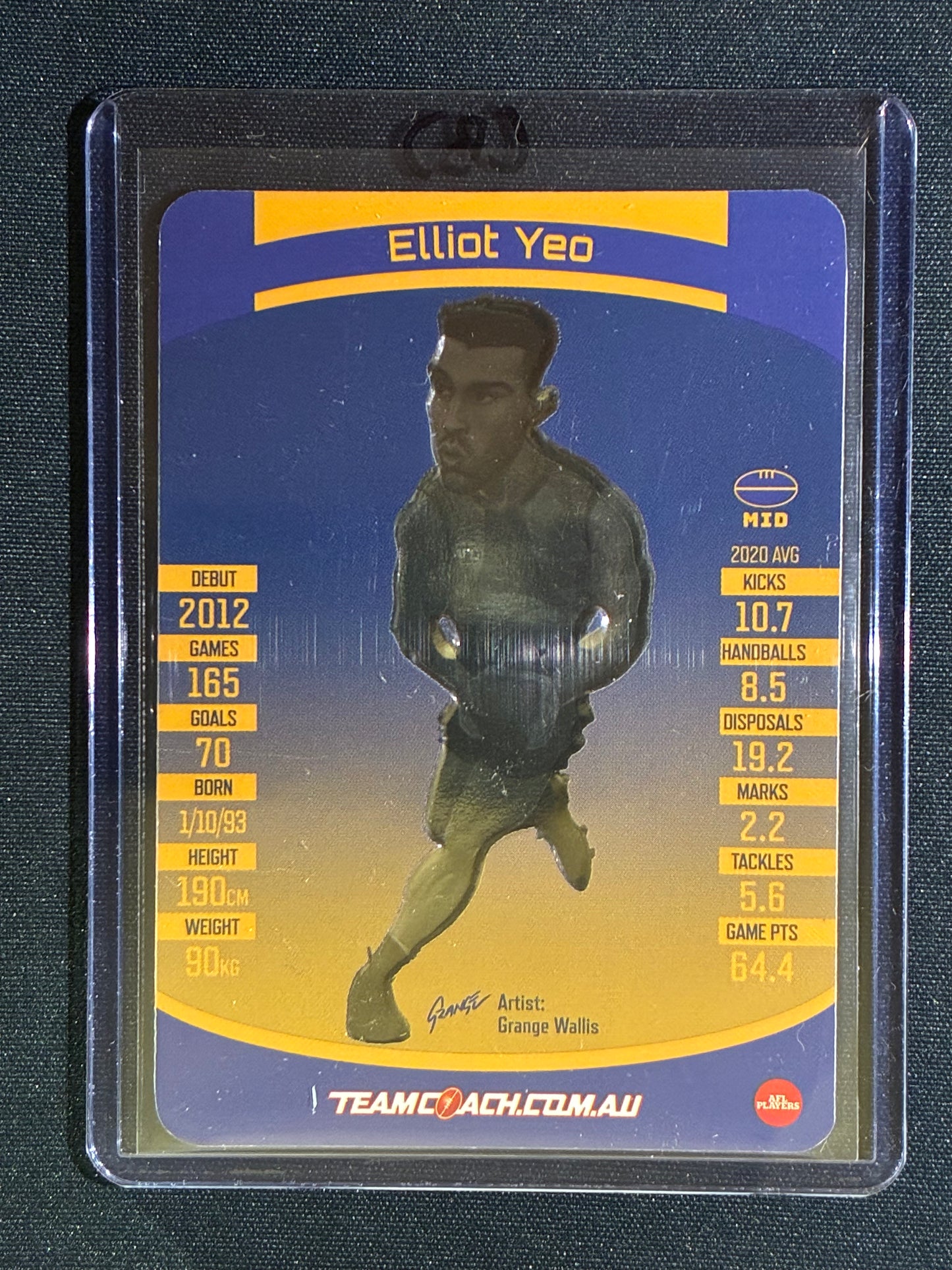 2021 Team Coach ELLIOT YEO Star Wildcard Teamcoach #17 (B)