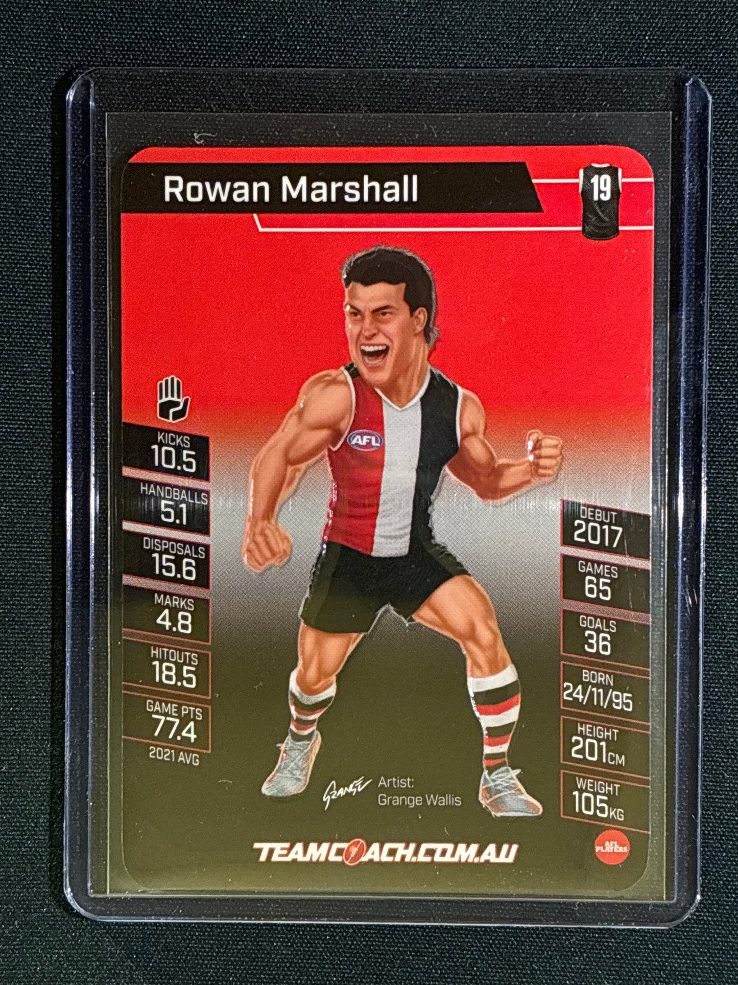 2022 Team Coach ROWAN MARSHALL Star Wildcard Teamcoach #15