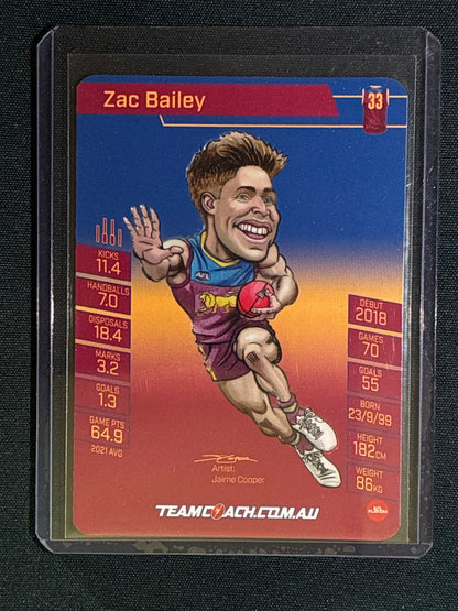 2022 Team Coach ZAC BAILEY Magic Wildcard Teamcoach #2