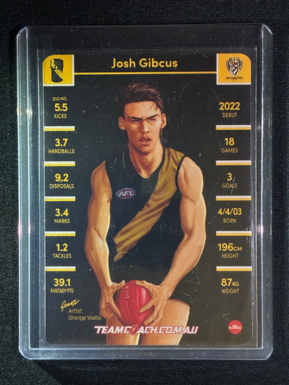 2023 Team Coach JOSH GIBCUS Rookie Wildcard Teamcoach #14