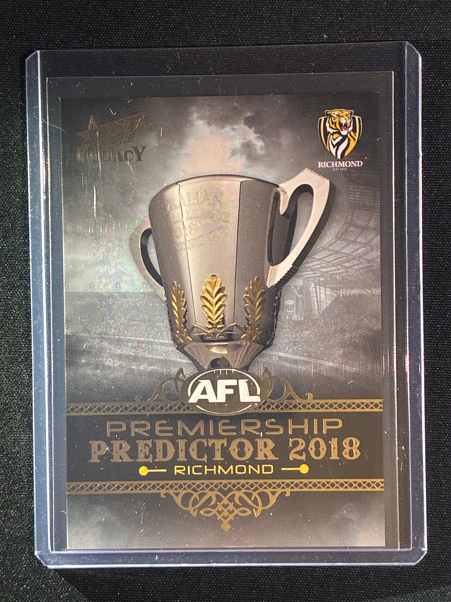 2018 Legacy RICHMOND TIGERS Premiership Predictor Silver 29/180
