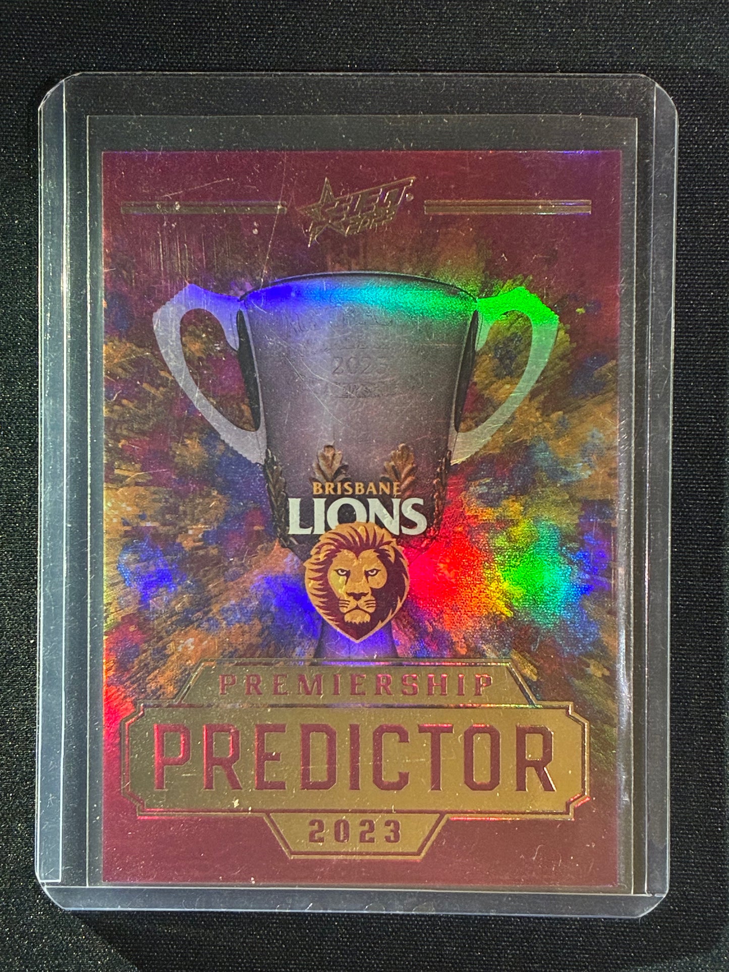 2023 Footy Stars BRISBANE LIONS Premiership Predictor Gold 168/260