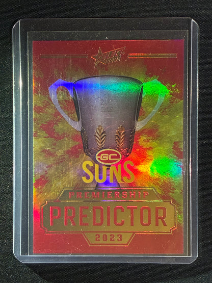 2023 Footy Stars GOLD COAST SUNS Premiership Predictor Gold 193/260