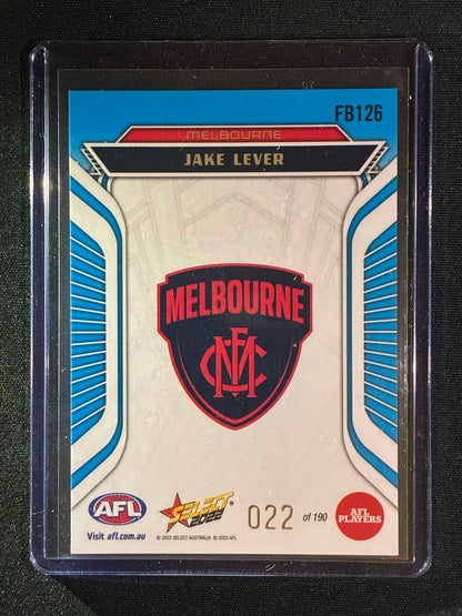 2022 Footy Stars JAKE LEVER Fractured Arctic Blue 22/190