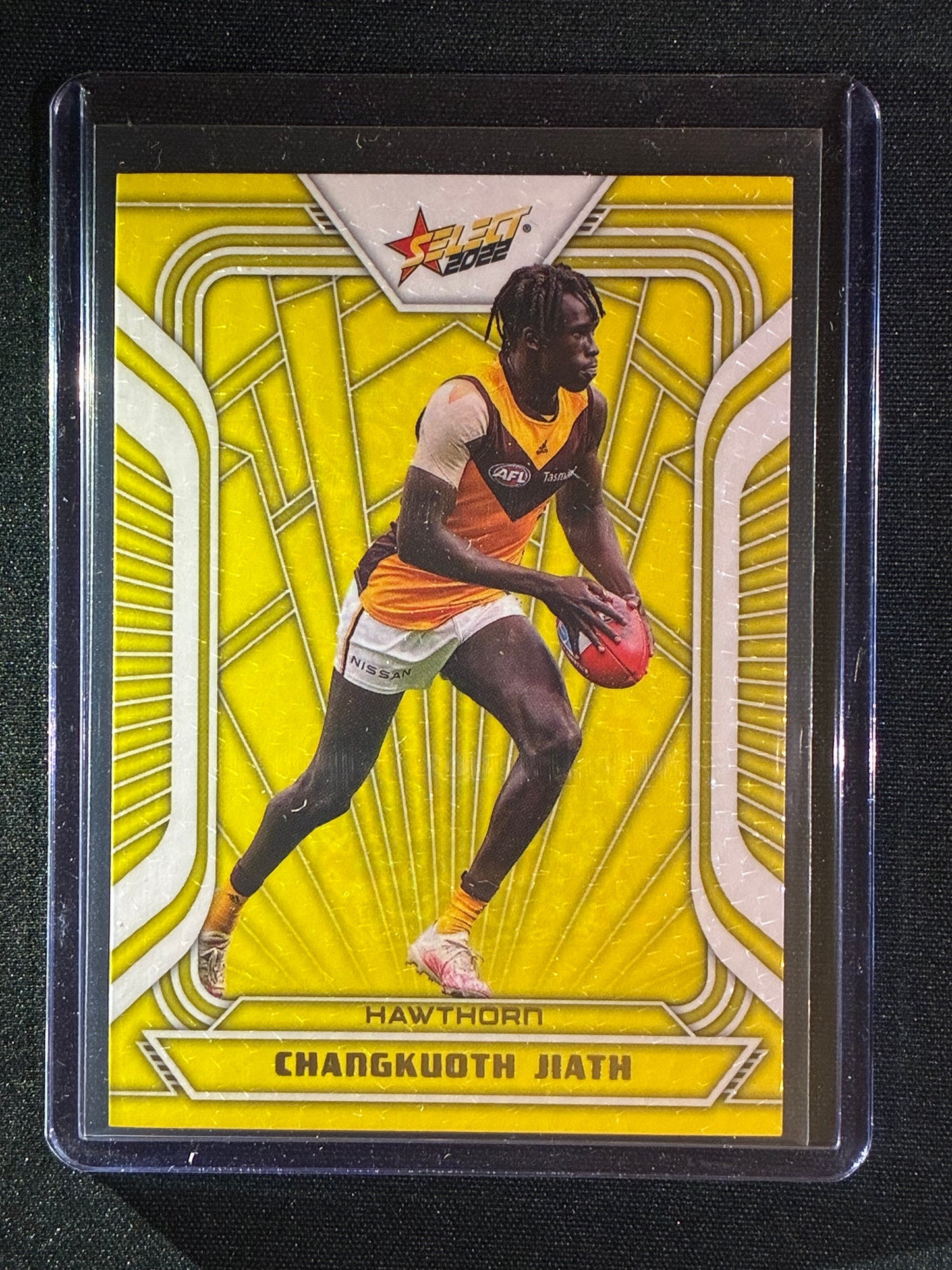 2022 Footy Stars CHANGKUOTH JIATH Fractured Acid Yellow 27/145