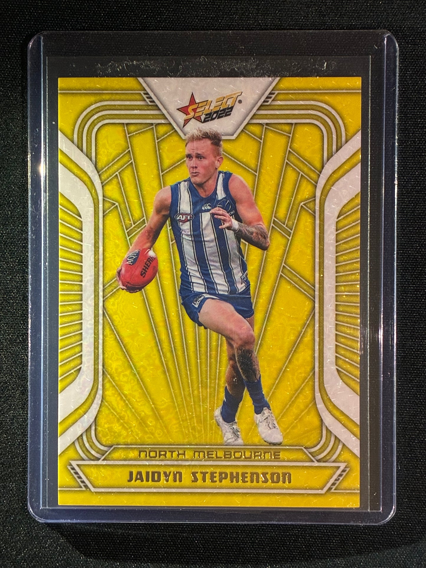 2022 Footy Stars JAIDYN STEPHENSON Fractured Acid Yellow 80/145