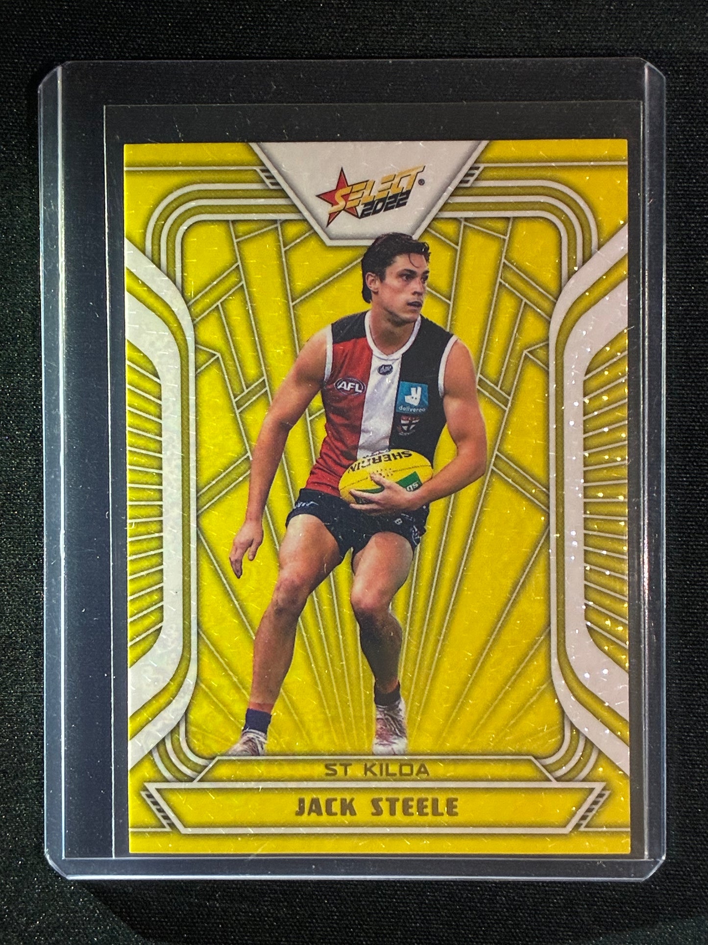 2022 Footy Stars JACK STEELE Fractured Acid Yellow 124/145