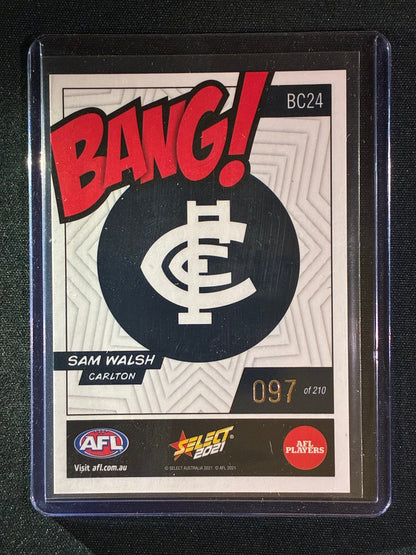 2021 Footy Stars SAM WALSH Bang! Kaboom 97/210