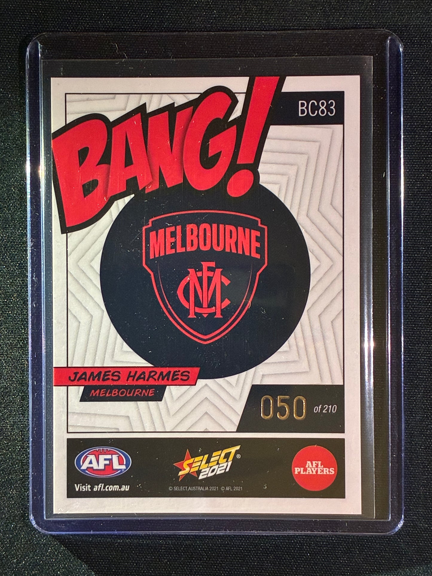 2021 Footy Stars JAMES HARMES Bang! Kaboom 50/210