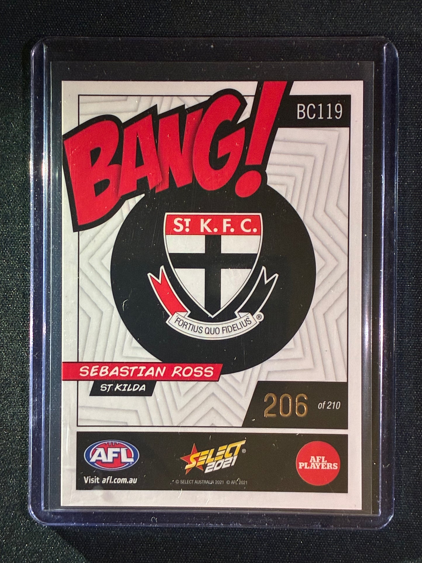 2021 Footy Stars SEBASTIAN ROSS Bang! Kaboom 206/210
