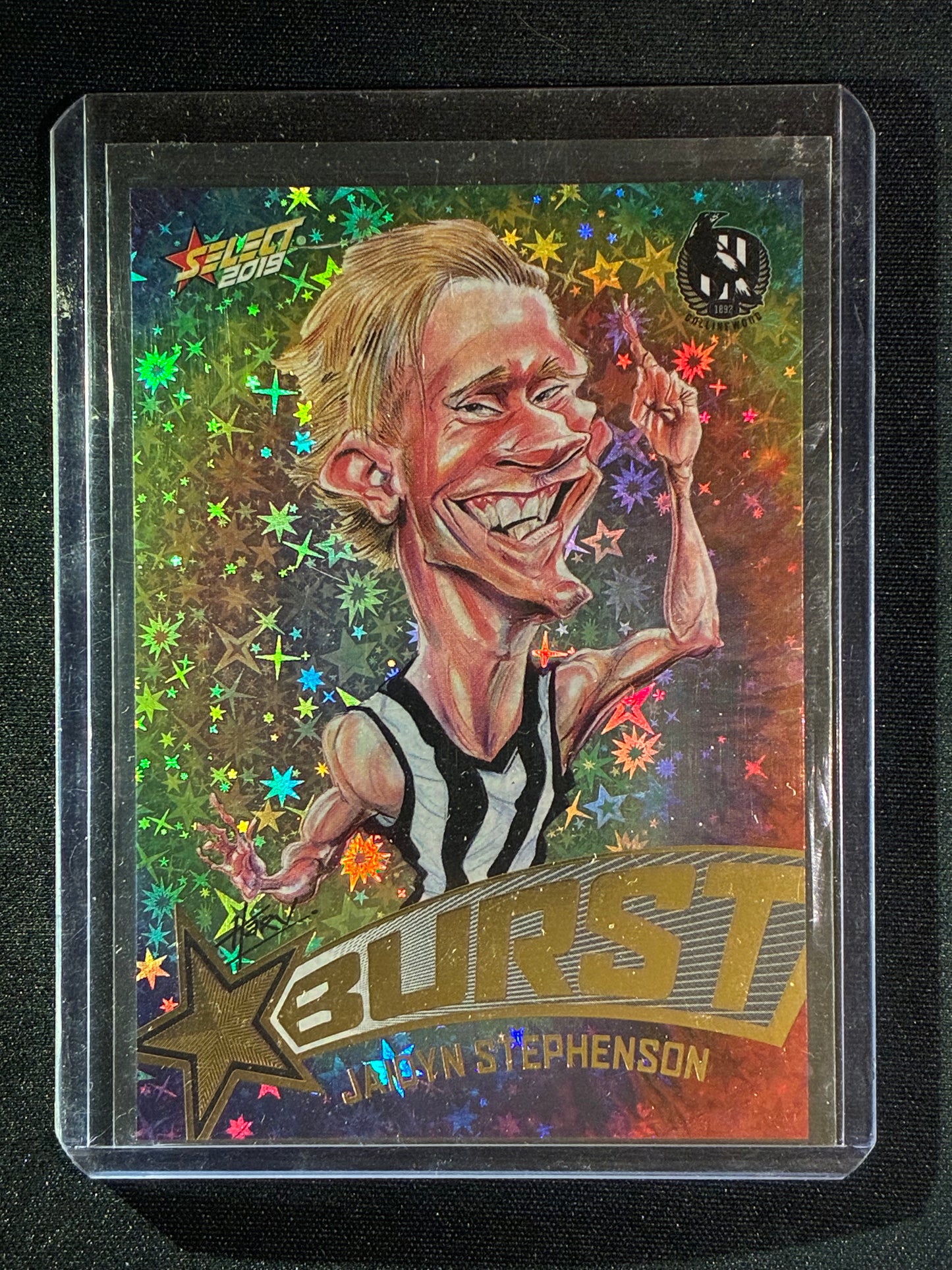 2019 Footy Stars JAIDYN STEPHENSON Starburst Caricature Rainbow Tie-Dye 388/540