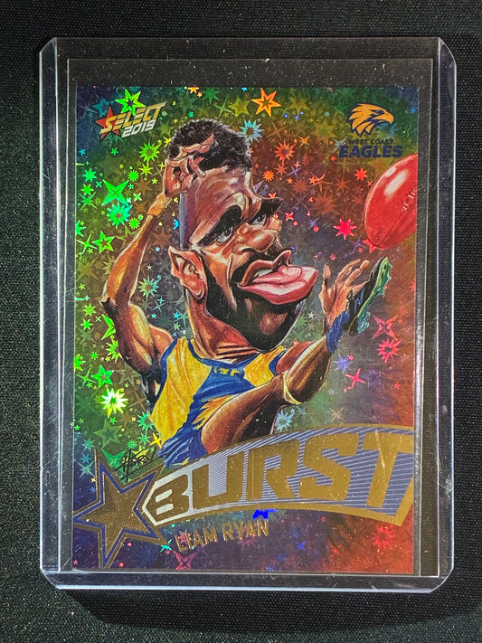 2019 Footy Stars LIAM RYAN Starburst Caricature Rainbow Tie-Dye 341/540
