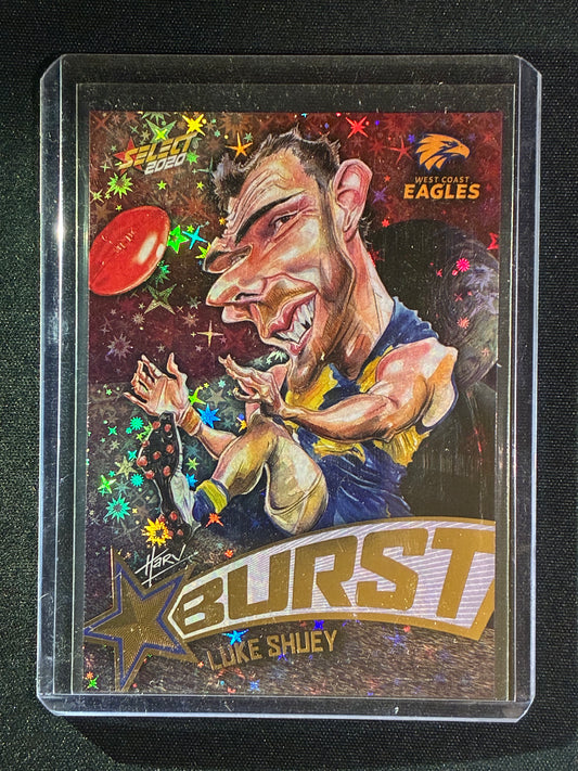 2020 Footy Stars LUKE SHUEY Starburst Caricature Galactic 147/210