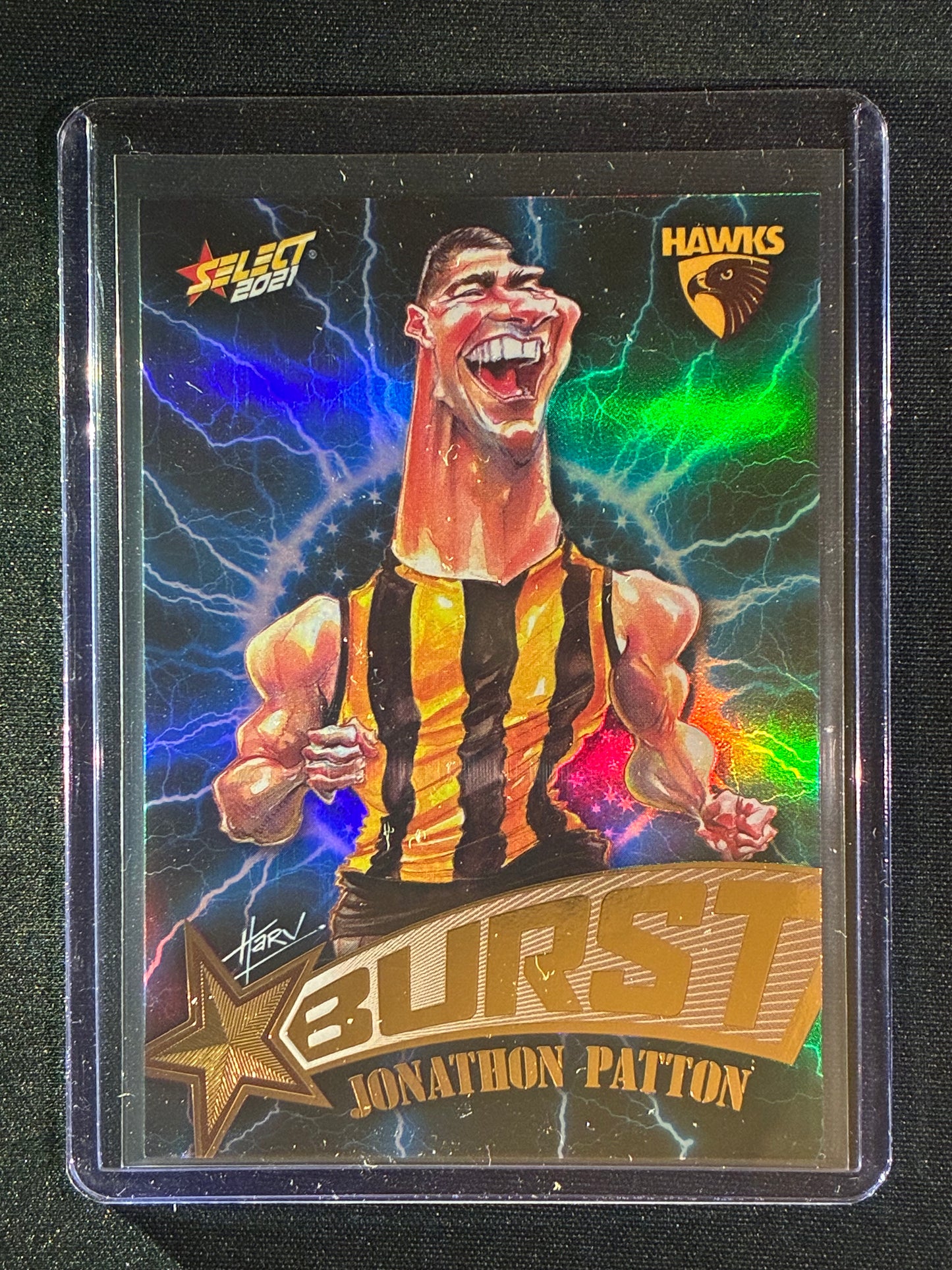 2021 Footy Stars JONATHAN PATTON Starburst Caricature Lightning 101/210