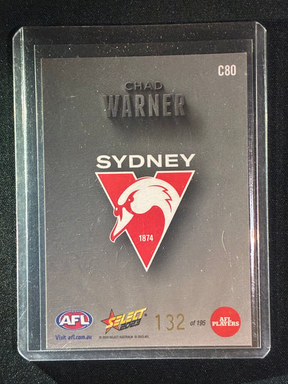 2023 Footy Stars CHAD WARNER Carbonized Carbon 132/195
