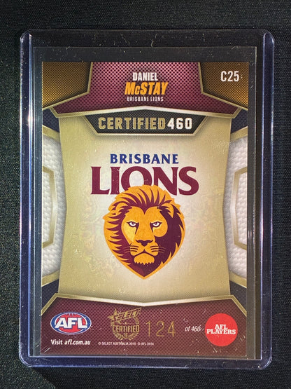 2016 Certified DANIEL MCSTAY Certified 460 124/460