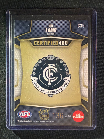 2016 Certified JED LAMB Certified 460 136/460
