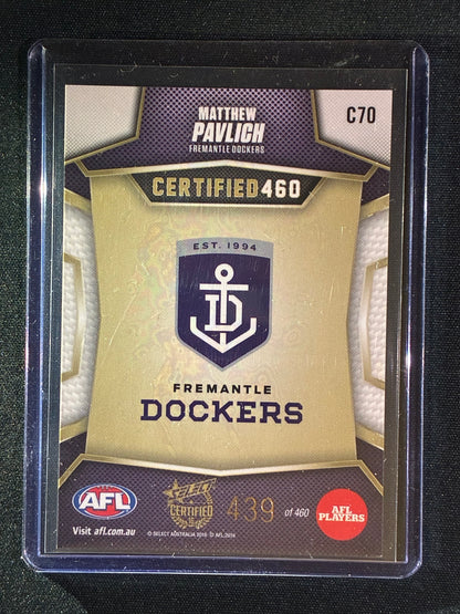 2016 Certified MATTHEW PAVLICH Certified 460 439/460