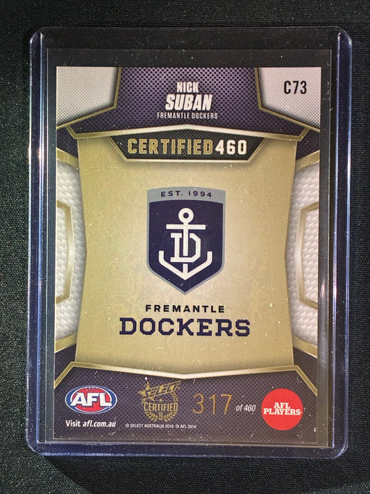 2016 Certified NICK SUBAN Certified 460 317/460