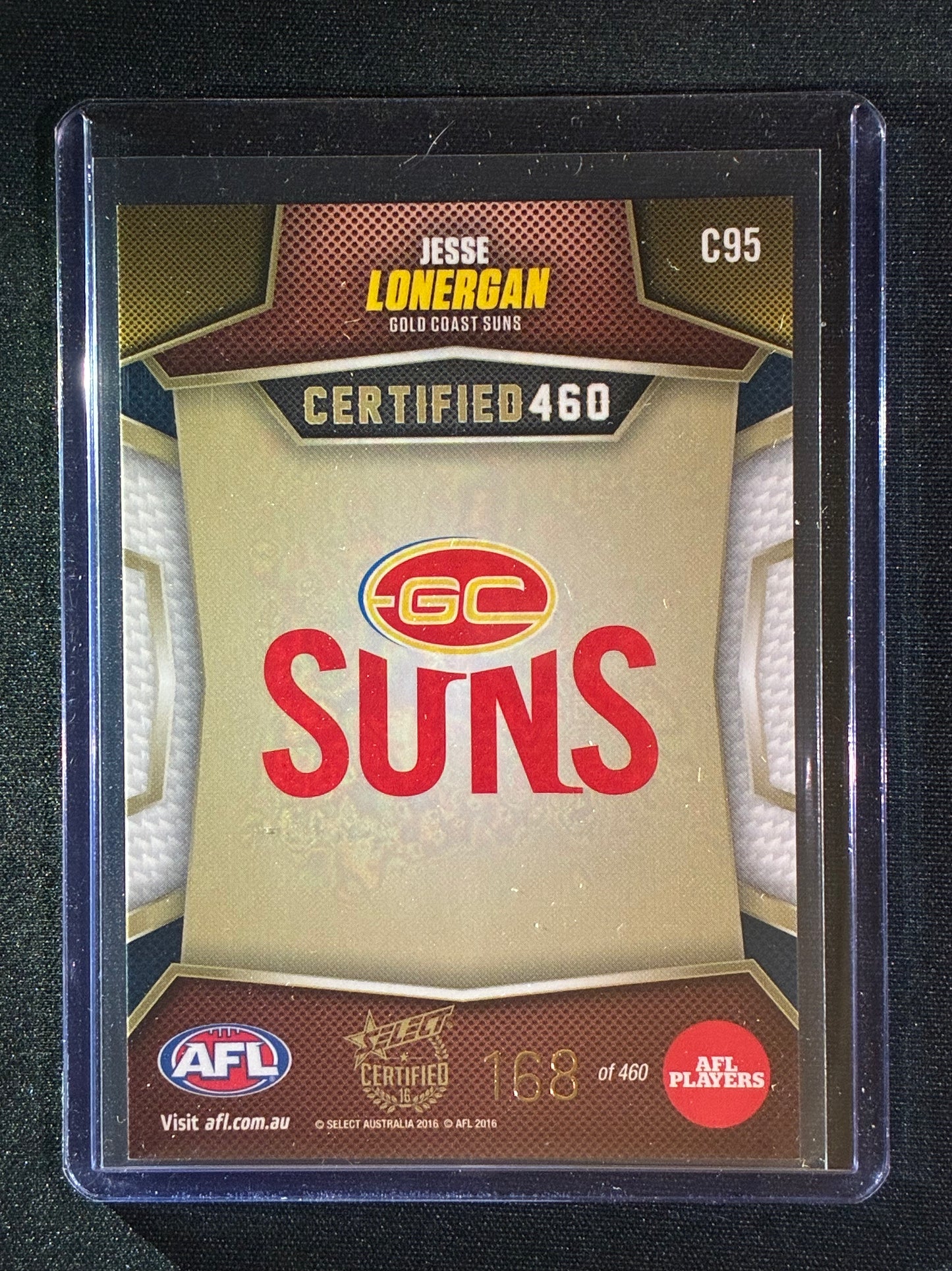 2016 Certified JESSE LONERGAN Certified 460 168/460