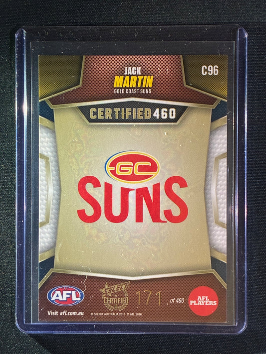 2016 Certified JACK MARTIN Certified 460 171/460