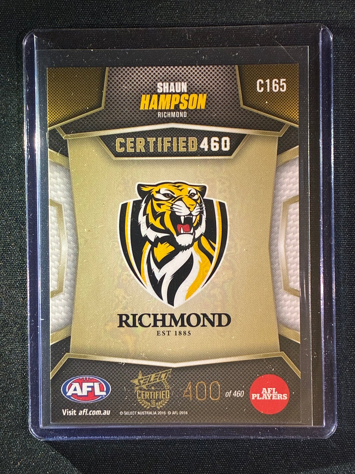 2016 Certified SHAUN HAMPSON Certified 460 400/460