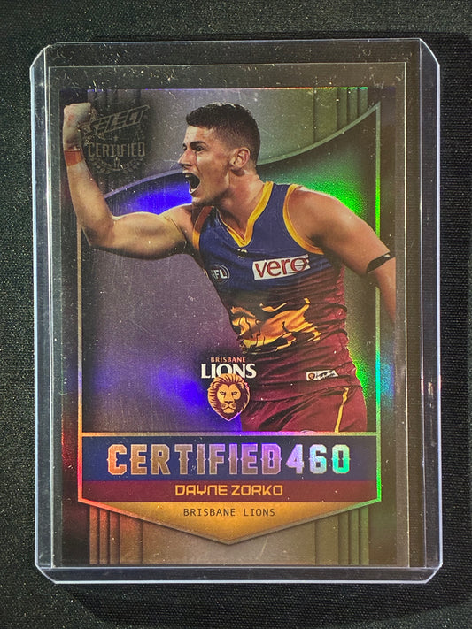 2017 Certified DAYNE ZORKO Certified 460 273/460