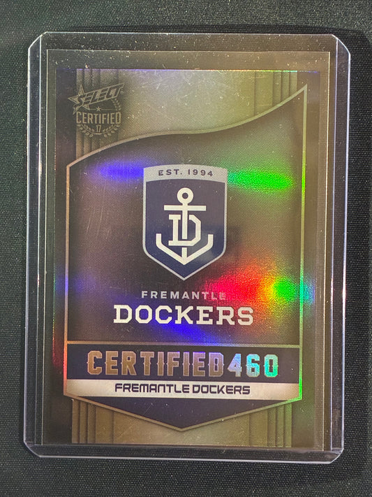 2017 Certified FREMANTLE DOCKERS CHECKLIST LOGO Certified 460 356/460