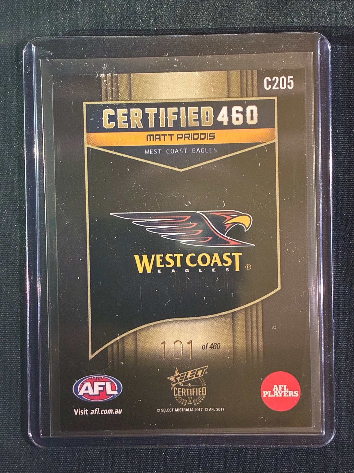 2017 Certified MATT PRIDDIS Certified 460 101/460