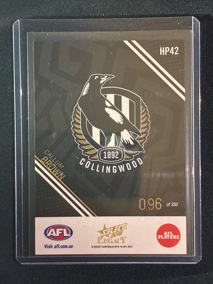 2018 Legacy CALLUM BROWN Holographic Parallel 96/350