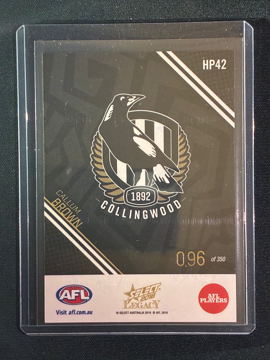 2018 Legacy CALLUM BROWN Holographic Parallel 96/350