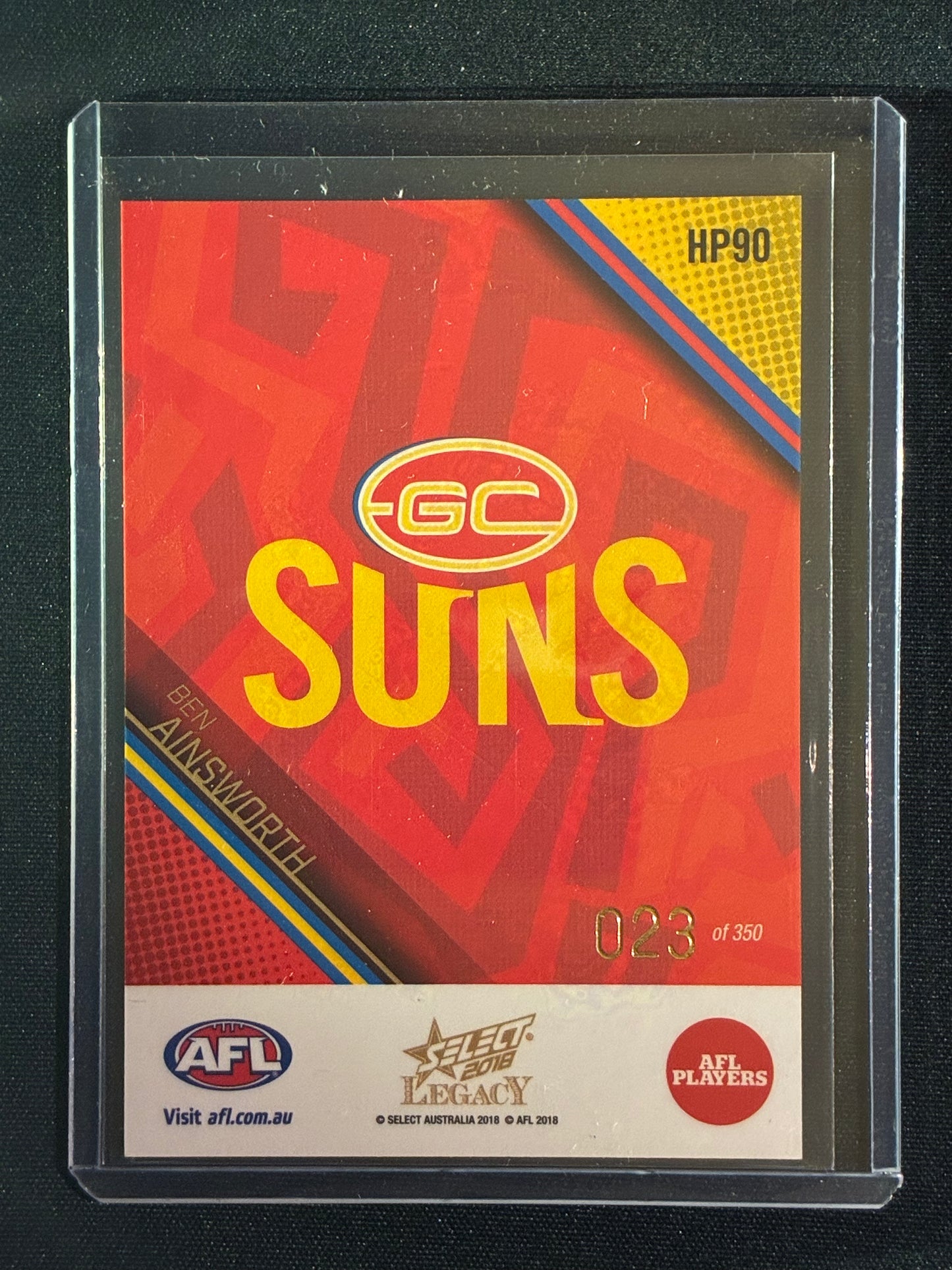 2018 Legacy BEN AINSWORTH Holographic Parallel 23/350