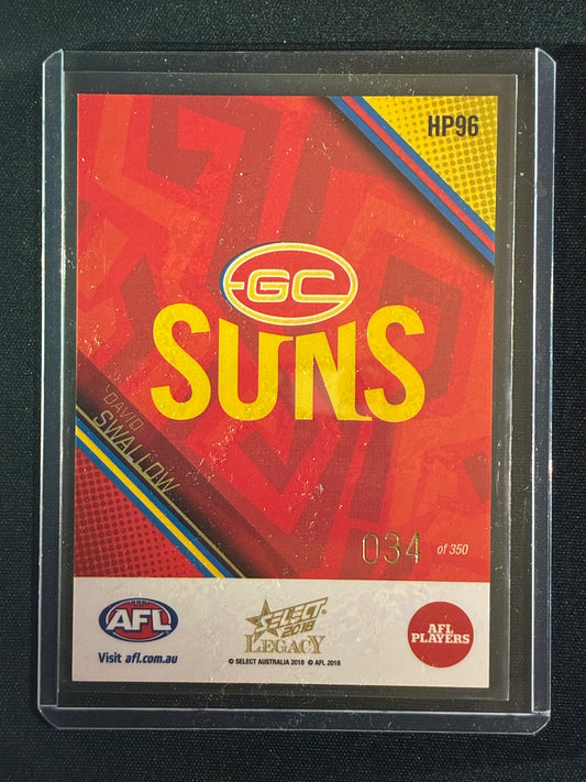 2018 Legacy DAVID SWALLOW Holographic Parallel 34/350