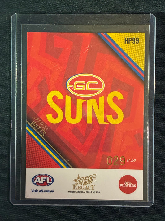 2018 Legacy JARROD WITTS Holographic Parallel 29/350