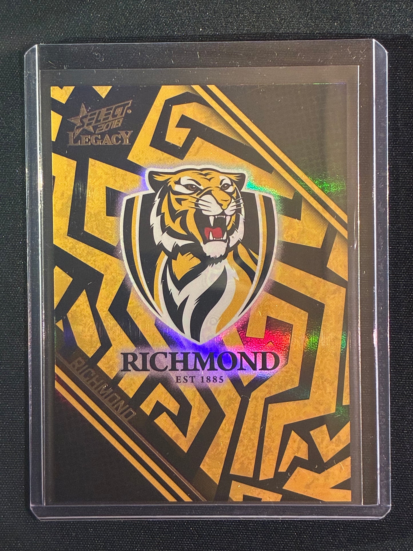 2018 Legacy RICHMOND TIGERS LOGO CHECKLIST Holographic Parallel 80/350