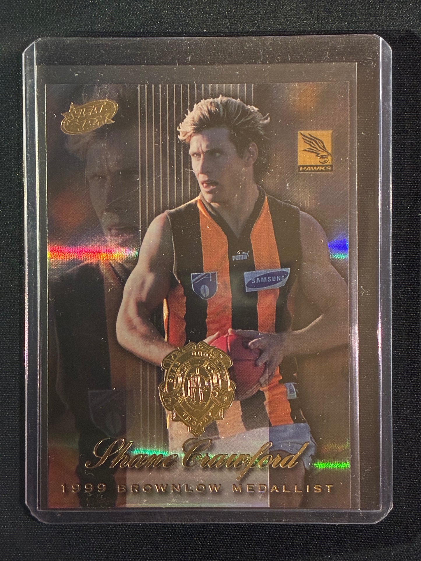 2000 Select Y2K SHANE CRAWFORD 1999 Brownlow Medallist Medal Winner #MC1