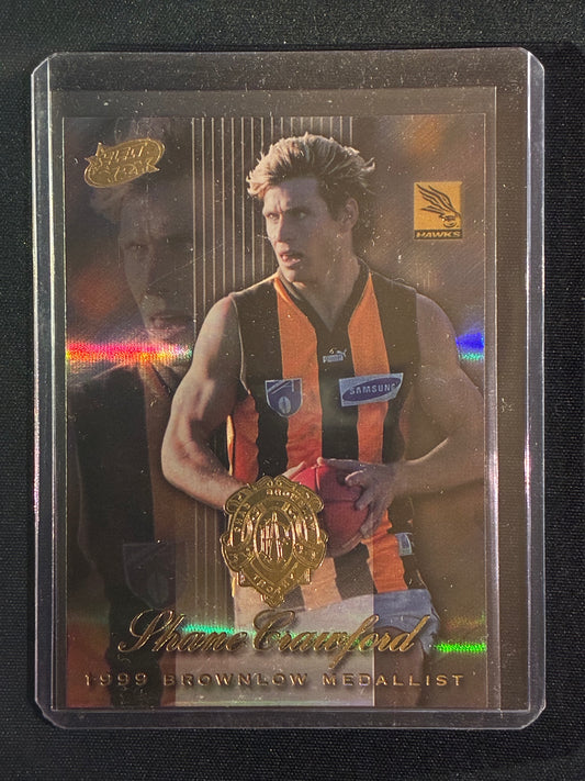 2000 Select Y2K SHANE CRAWFORD 1999 Brownlow Medallist Medal Winner #MC1