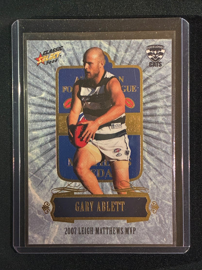 2008 Classic GARY ABLETT 2007 Leigh Matthews MVP Medal Winner #MC5