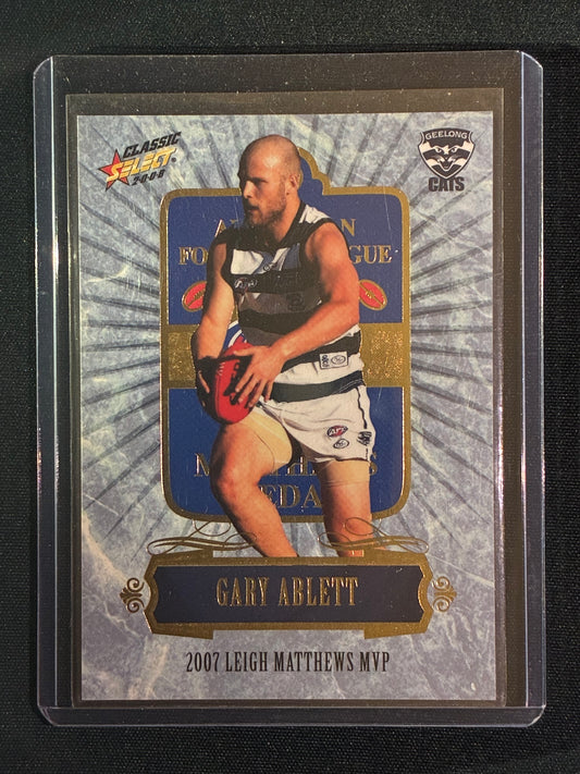 2008 Classic GARY ABLETT 2007 Leigh Matthews MVP Medal Winner #MC5