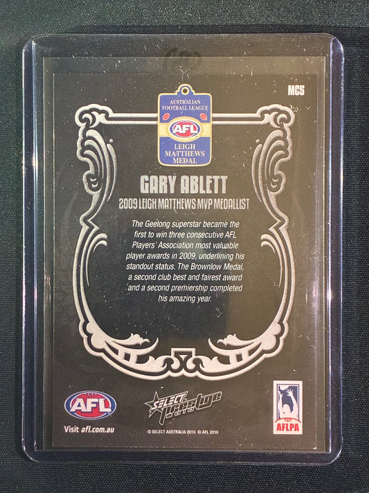 2010 Prestige GARY ABLETT 2009 MVP Medal Winner #MC5 (B)