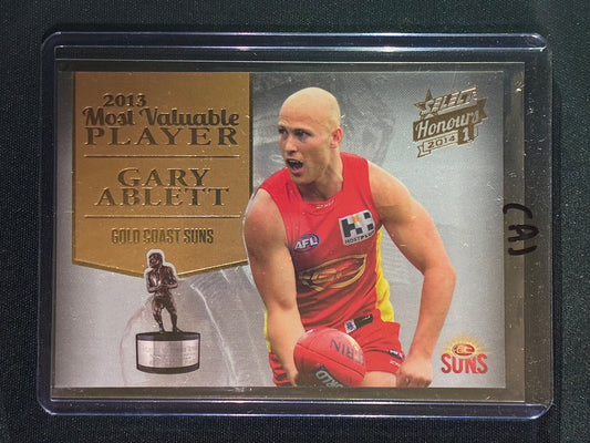 2014 Honours 1 GARY ABLETT 2013 MVP Medal Winner #MW5 (A)