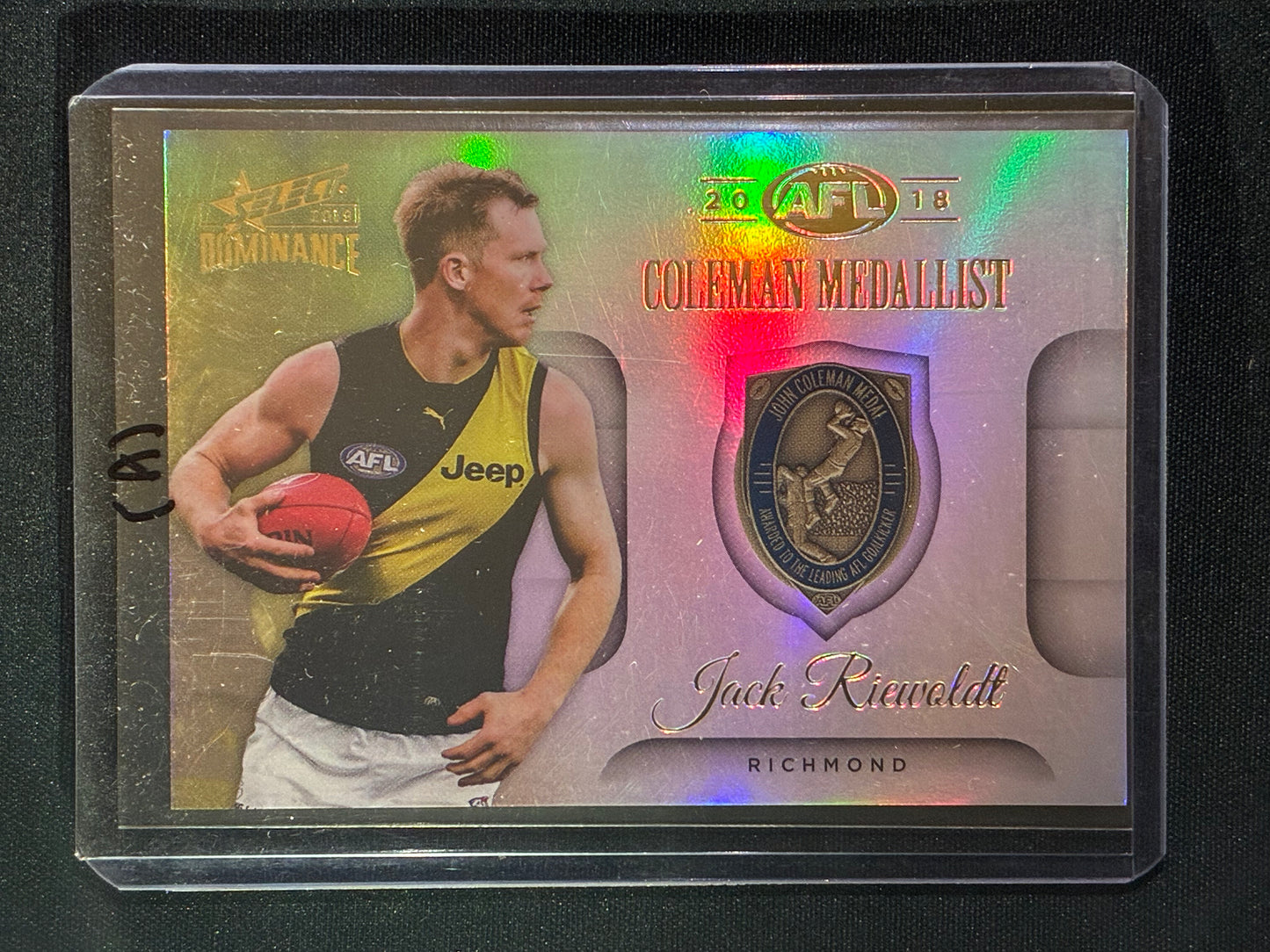 2019 Dominance JACK RIEWOLDT 2018 Coleman Medal Winner #MW2 (A)