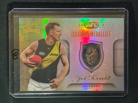 2019 Dominance JACK RIEWOLDT 2018 Coleman Medal Winner #MW2 (B)