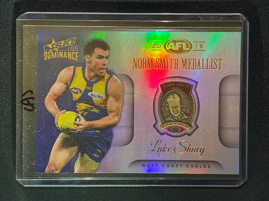 2019 Dominance LUKE SHUEY 2018 Norm Smith Medal Winner #MW3 (A)