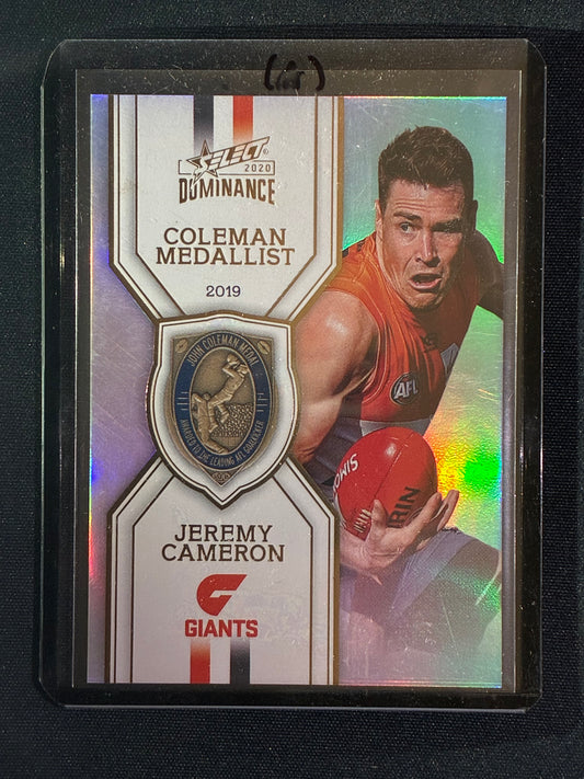 2020 Dominance JEREMY CAMERON 2019 Coleman Medal Winner #MW2 (A)