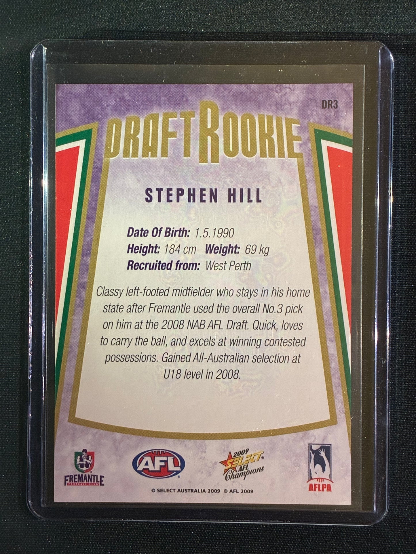 2009 Champions STEPHEN HILL Draft Rookie #3