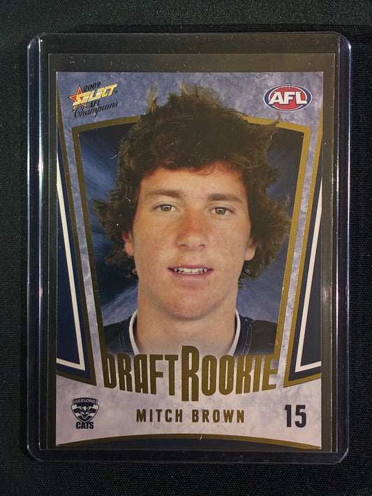 2009 Champions MITCH BROWN Draft Rookie #15