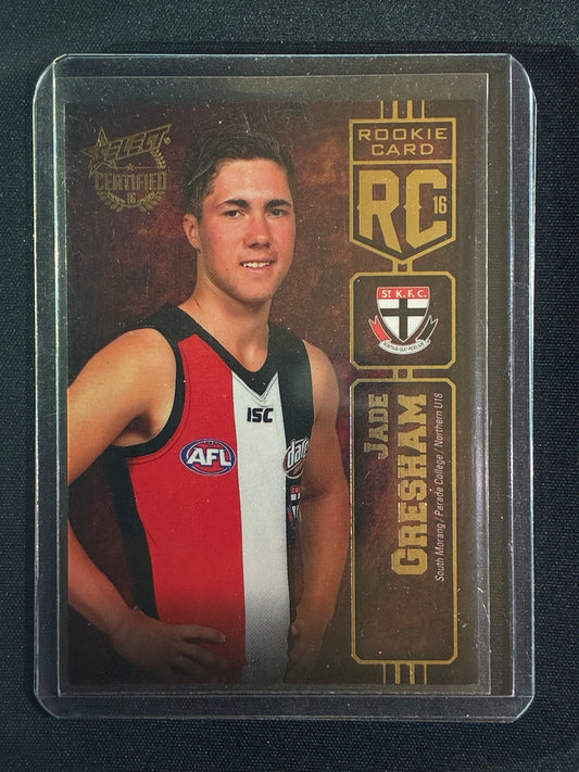 2016 Certified JADE GRESHAM Rookie Card 163/240