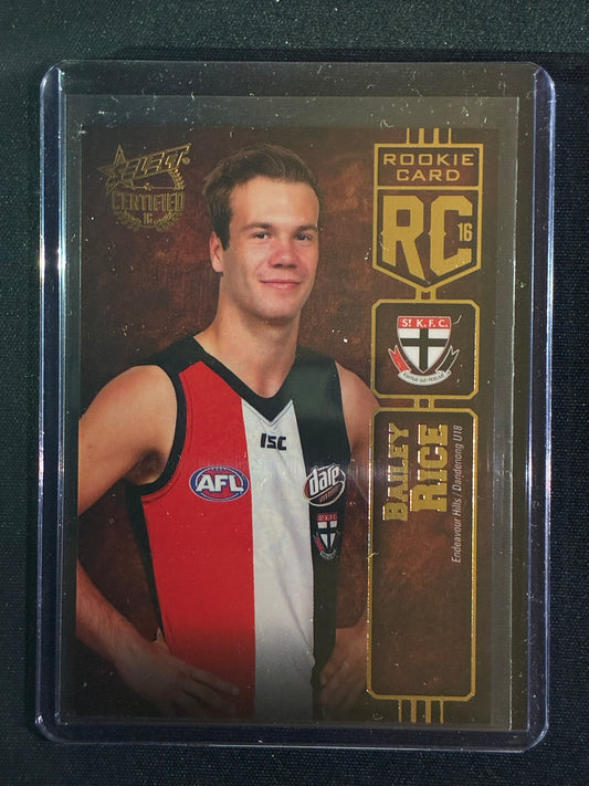 2016 Certified BAILEY RICE Rookie Card 114/240