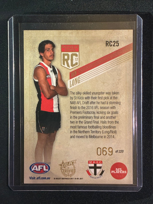 2017 Certified BEN LONG Rookie Card 69/220